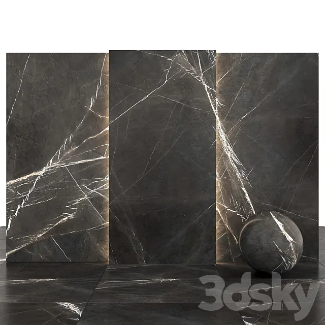 Marquina gray marble 3DModel