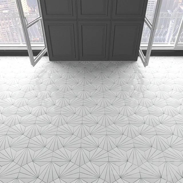 Marrakech Design Tiles – Claesson Koivisto Rune_hexagon_105 3D Model