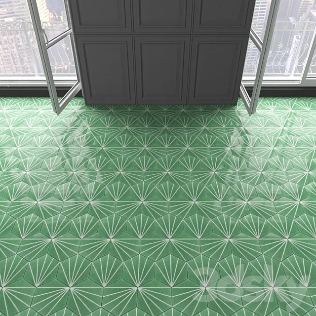 Marrakech Design Tiles – Claesson Koivisto Rune_hexagon_212 3D Model
