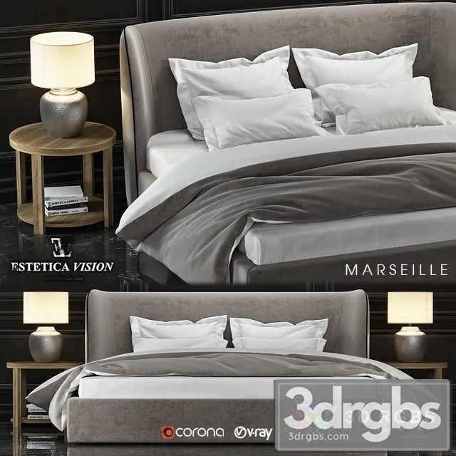 Marseille Bed 3D Model Download