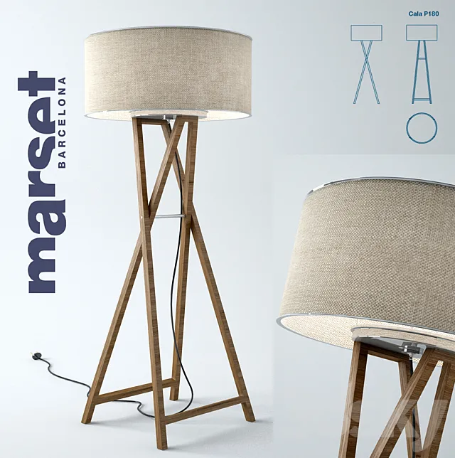 Marset Cala-P180 3D Model Marset Cala-P180 3D Model