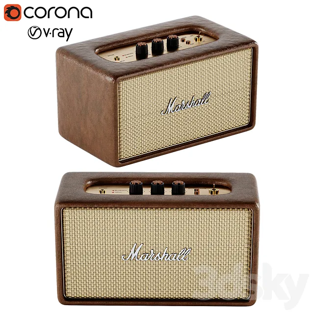 Marshall acton speaker 3D Model