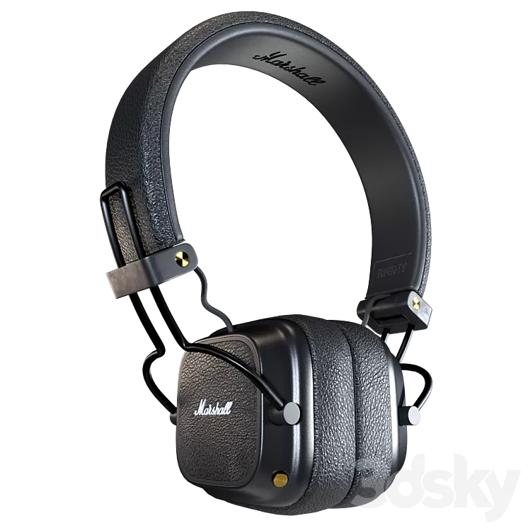 Marshall major black 3D Model