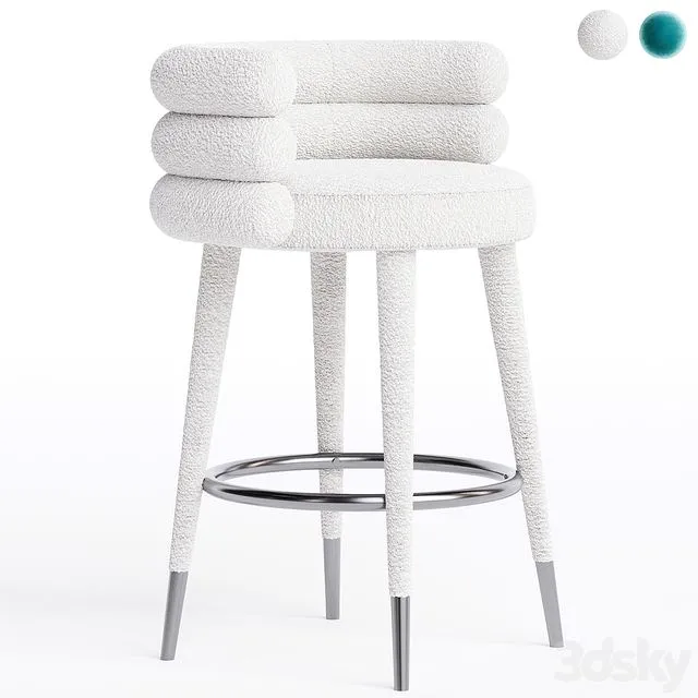 Marshmallow Bar Stool Royal Stranger 3D Model Marshmallow Bar Stool Royal Stranger 3D Model
