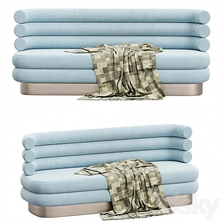 Marshmallow Sofa 3D Model Free Download