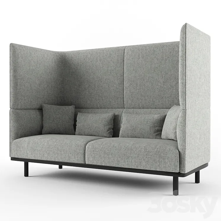 mart 2-seater high back meraki 3D Model Free Download