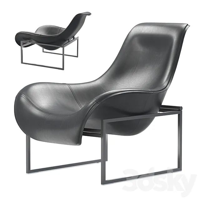 Mart Armchair Frame Base 3D Model Mart Armchair Frame Base 3D Model