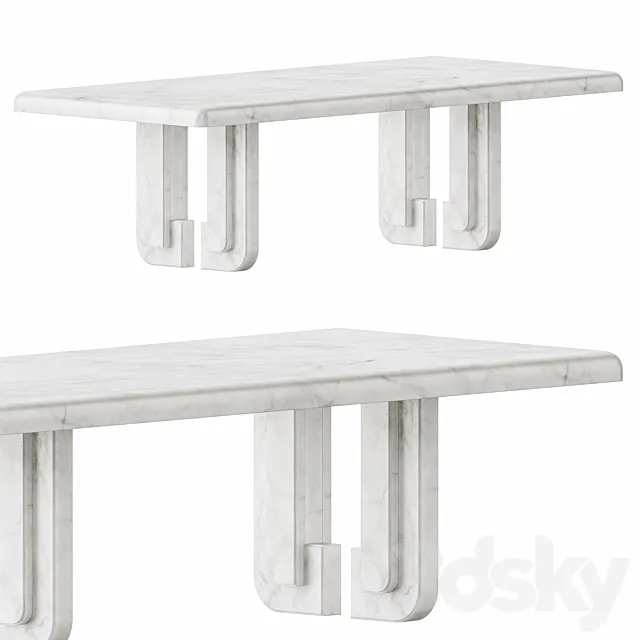 Marta 07 Dining Table by Martin Masse 3DModel Marta 07 Dining Table by Martin Masse 3DModel