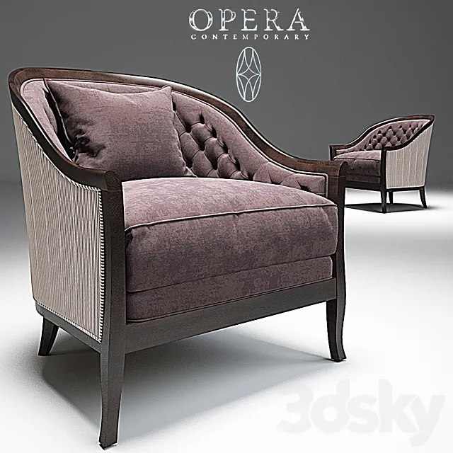 Marta Classic Armchair _Opera 3DModel
