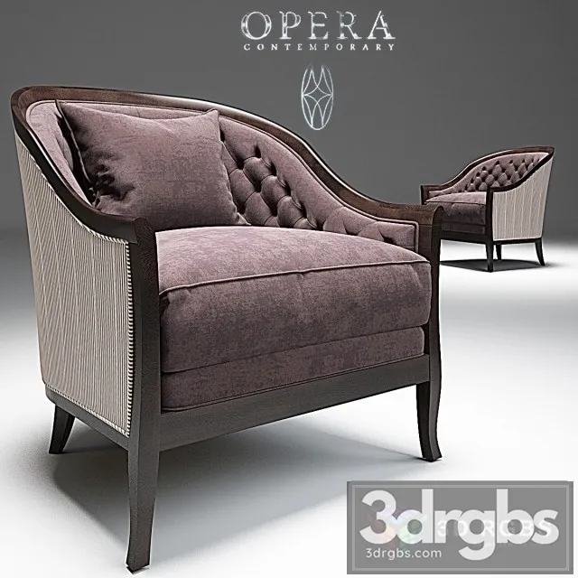 Marta Classic Armchair Opera 3D Model Download Marta Classic Armchair Opera 3D Model Download