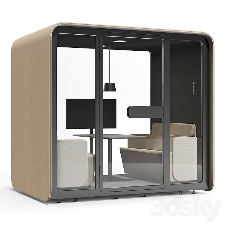 Martela Podbooth Meeting 3D Model Free Download