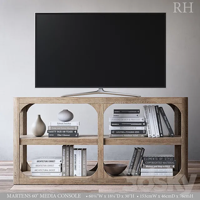 MARTENS 60in media console 3DModel