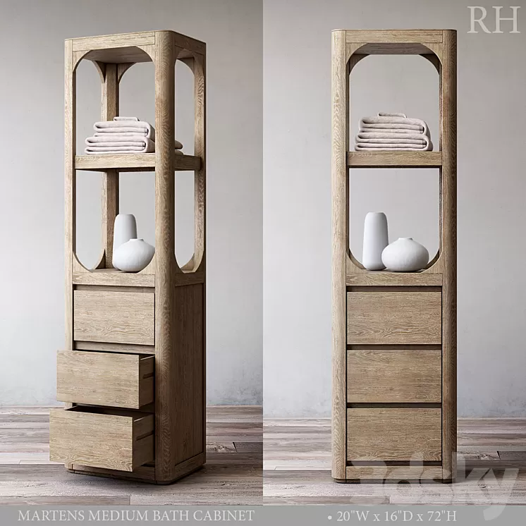 MARTENS MEDIUM BATH CABINET 3D Model MARTENS MEDIUM BATH CABINET 3D Model
