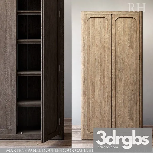 Martens Panel Double Door Cabinet 3D Model Download