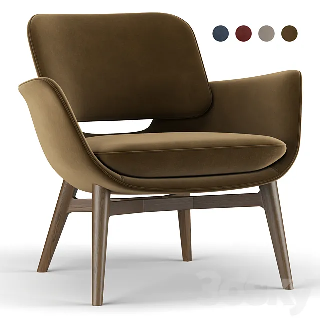 Martha Armchair By Poltrona Frau 3DModel