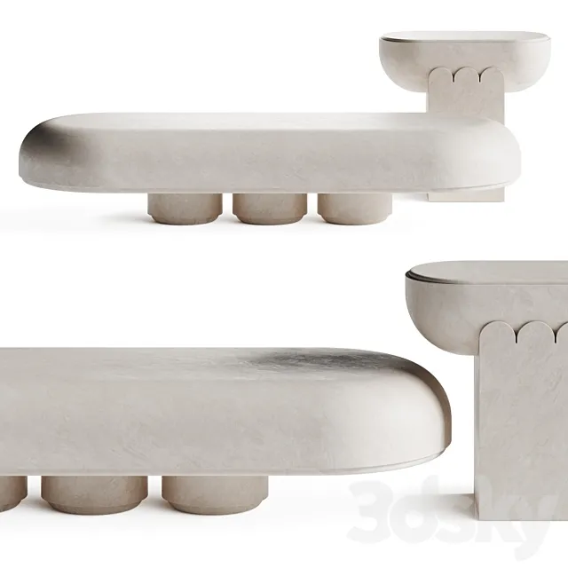 Martin Masse Agatha Coffee Tables 3DModel