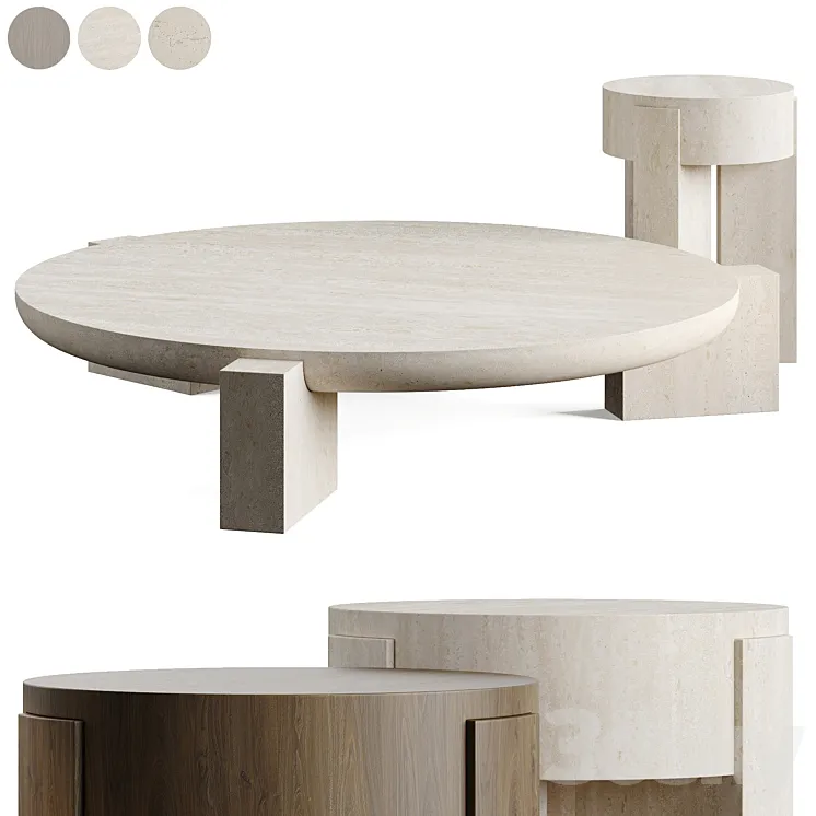 Martin Massé Vola Coffee Table 3D Model Free Download