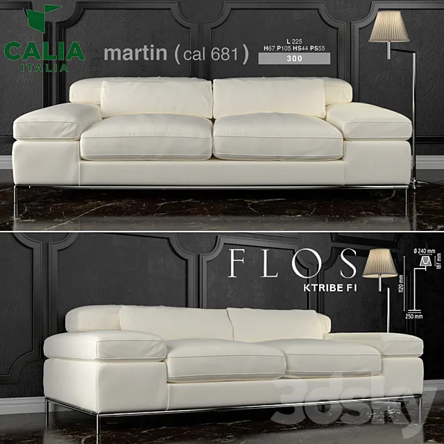 Martin sofa 3D Model Martin sofa 3D Model