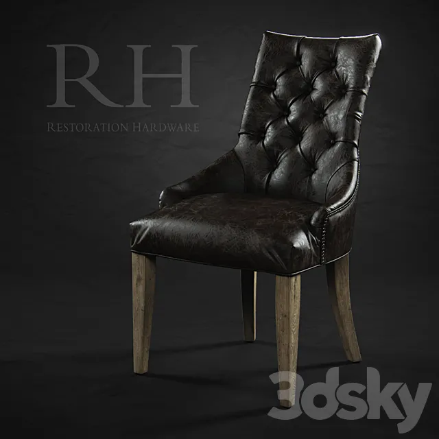 Martine leather armchair 3DModel Martine leather armchair 3DModel
