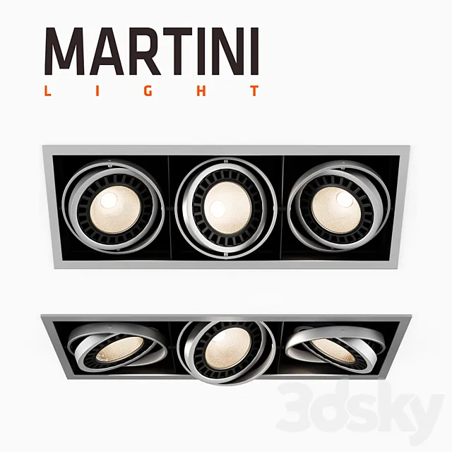 Martini Wipp Rectangular 3x 3D Model