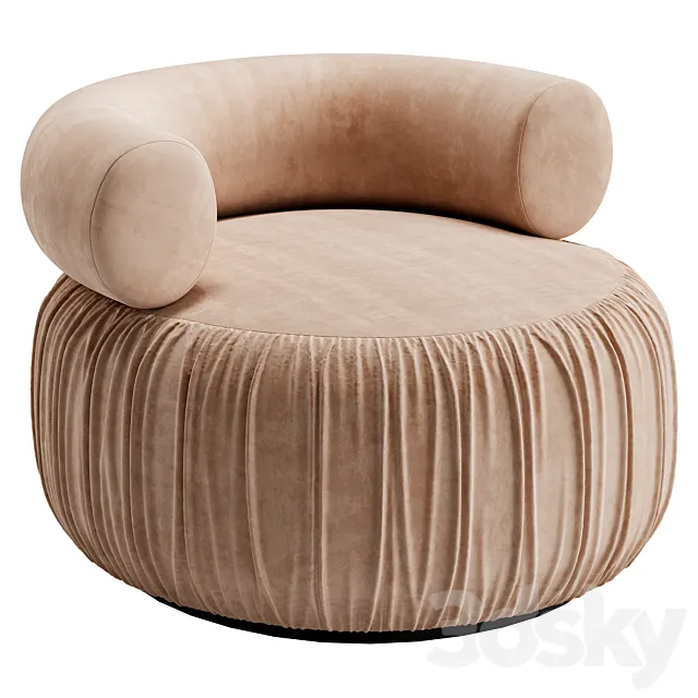 Martinique Swivel Chair 3D Model