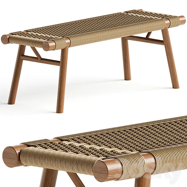 Maruta Bench by Big Sand Woodworking 3D Model Maruta Bench by Big Sand Woodworking 3D Model