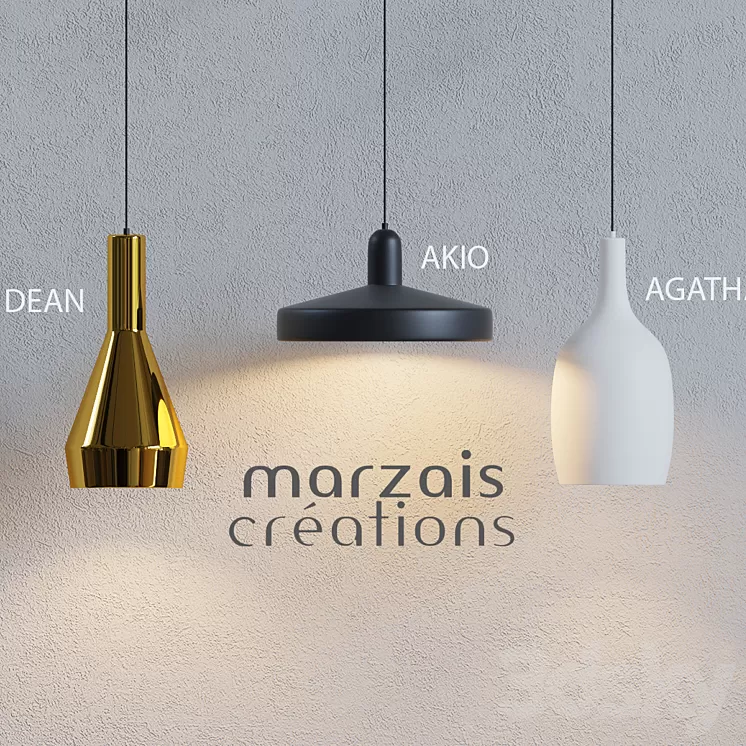 Marzais Créations – DEAN_AKIO_AGATHA 3D Model Marzais Créations – DEAN_AKIO_AGATHA 3D Model