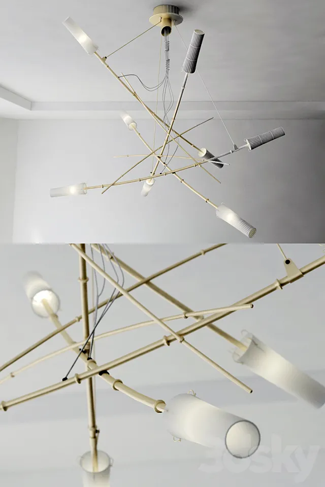 Masca Contemporaneo 1676_8S Bamboo 3D Model Masca Contemporaneo 1676_8S Bamboo 3D Model