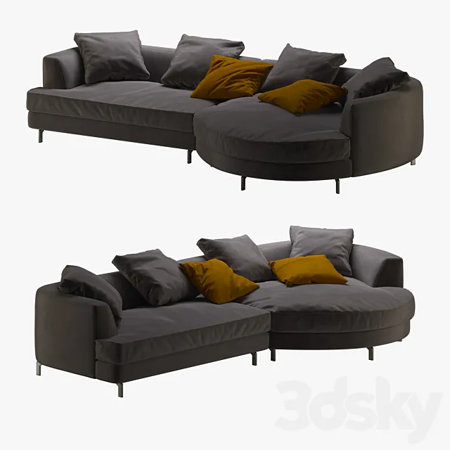 Mascheroni Felix Sofa 3DModel Mascheroni Felix Sofa 3DModel