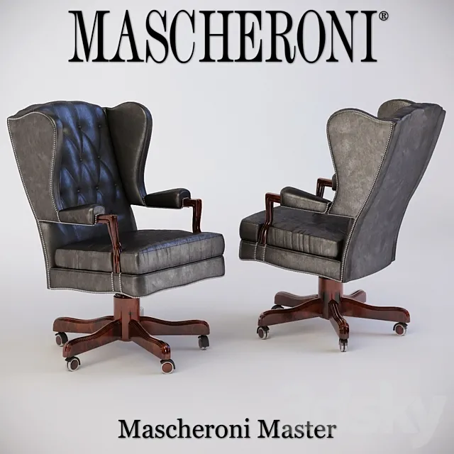 Mascheroni Master Armchair 3D Model Mascheroni Master Armchair 3D Model