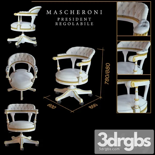 Mascheroni President Regolabile 3D Model Download Mascheroni President Regolabile 3D Model Download