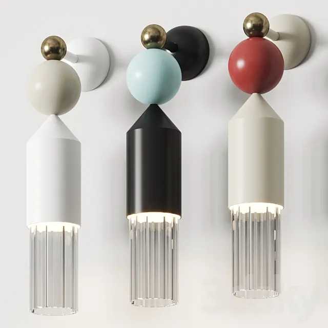 Maseiro Nappe App N4 Wall Lamp 3D Model Maseiro Nappe App N4 Wall Lamp 3D Model