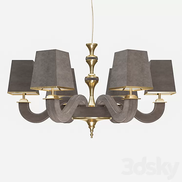 Masiero Darshan 6 chandelier 3D Model