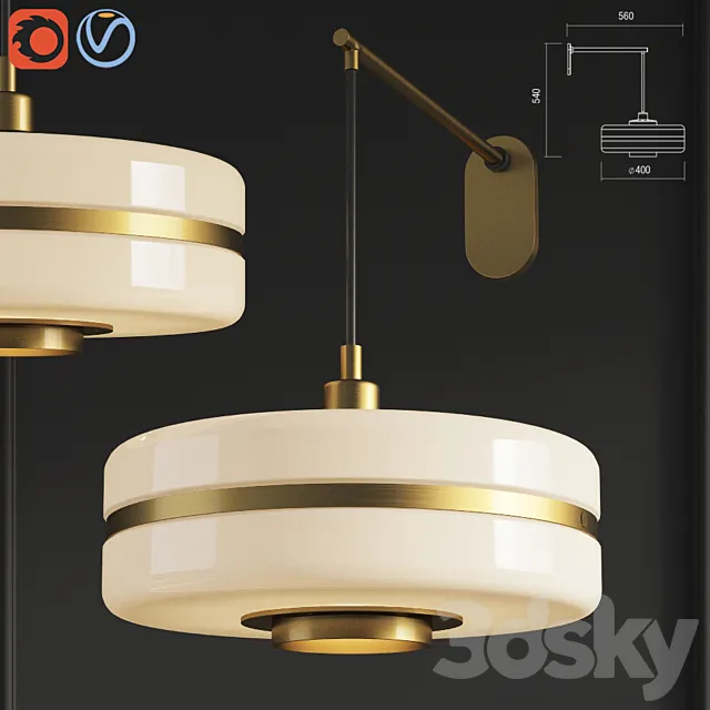 Masina Wall Light Bertfrank 3D Model