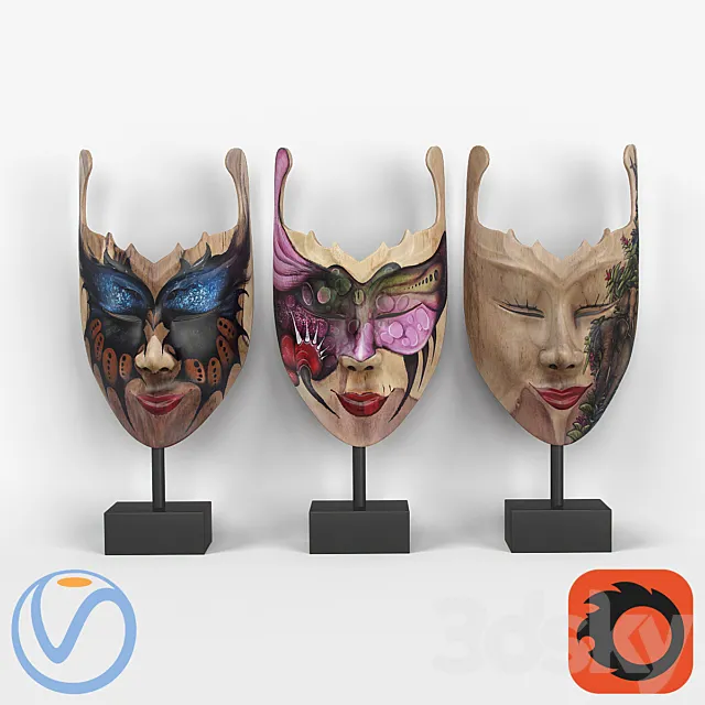 Masks 3D Model Masks 3D Model