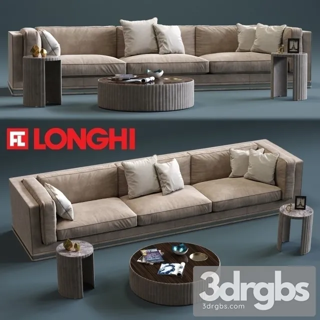 Mason 3Seat Sofa 01 3D Model Download