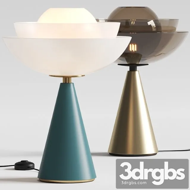 Mason Editions Lotus Table Lamps 3D Model Download