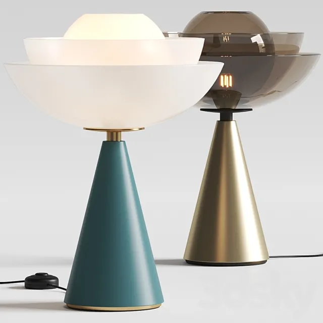 Mason Editions Lotus Table Lamps 3D Model Mason Editions Lotus Table Lamps 3D Model