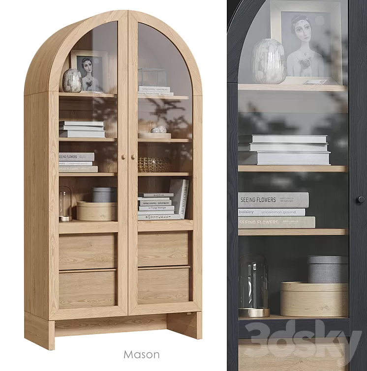 Mason Storage Cabinet Urban Outfitters 3D Model Mason Storage Cabinet Urban Outfitters 3D Model