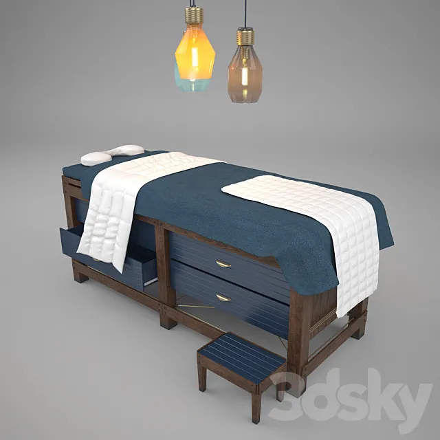 massage bed 3D Model