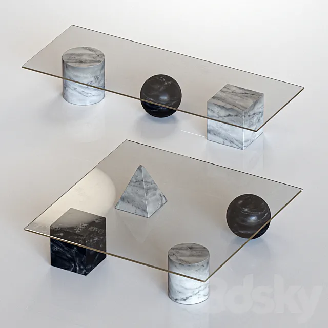 Massimo Vignelli Metafora Coffee Table 3DModel