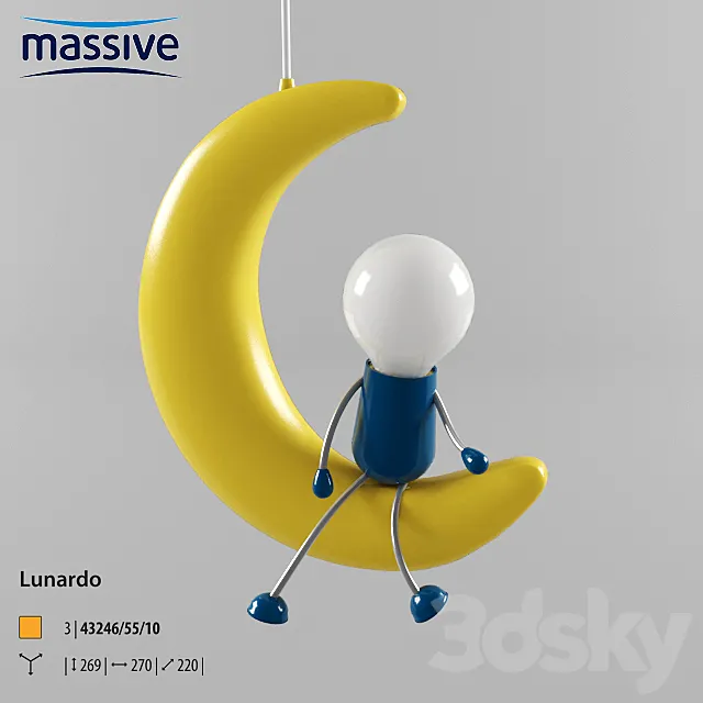 Massive 40092-34-10 LUNARDO yellow 3DModel Massive 40092-34-10 LUNARDO yellow 3DModel