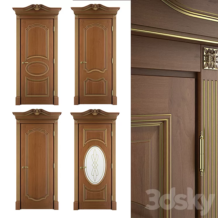 Massivstyle Interier Amaliya Door 01 3D Model