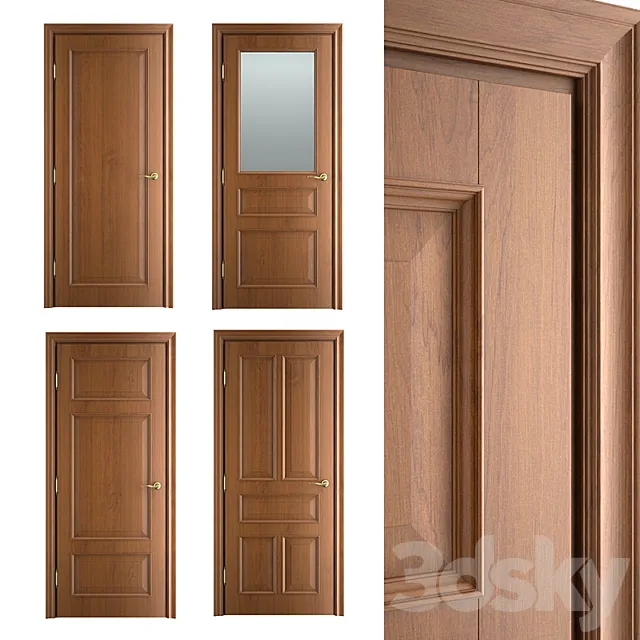 Massivstyle Interier Classic Door 01 3DModel