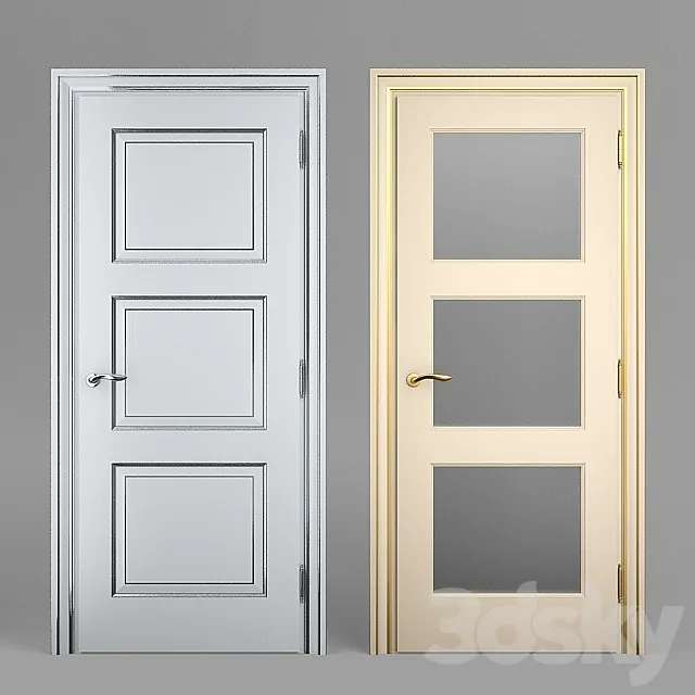 Massivstyle Interier Door Model 08 3DModel