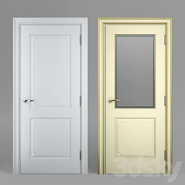 Massivstyle Interier Door Model 13 3D Model
