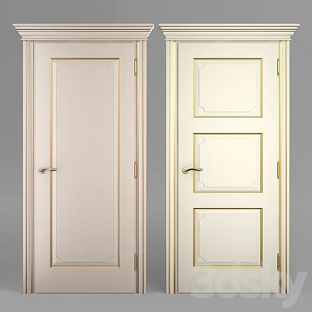 Massivstyle Interier Door Model 14 3D Model