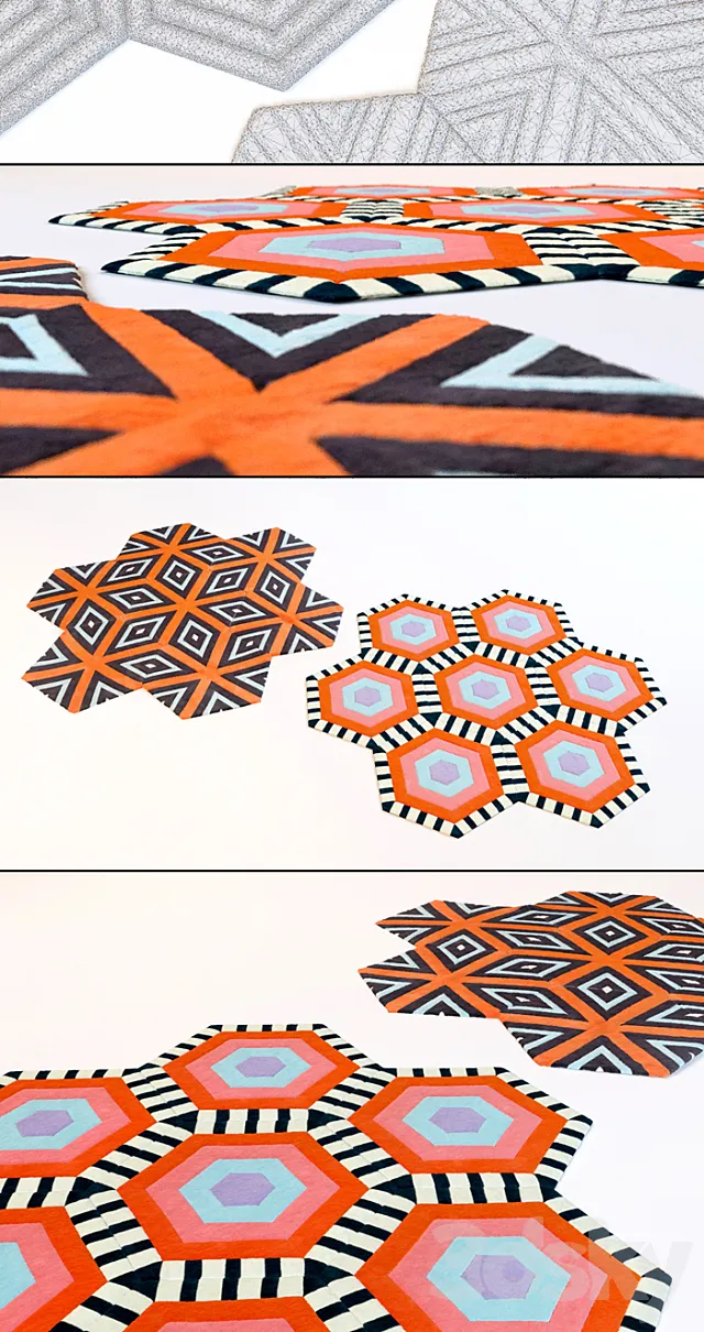 mat Kinder GROUND Modular Carpet 3D Model mat Kinder GROUND Modular Carpet 3D Model