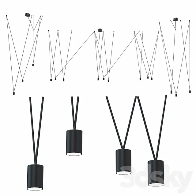 Match lamp vibia 3D Model