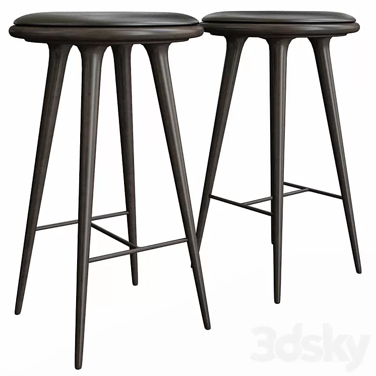 Mater Design Stool and Bar Stool 3D Model Mater Design Stool and Bar Stool 3D Model